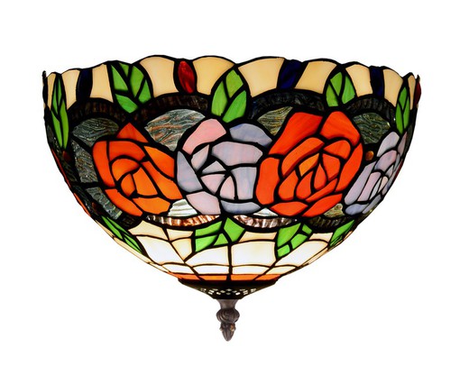 Ceiling light Tiffany Series Rosy diameter 30cm