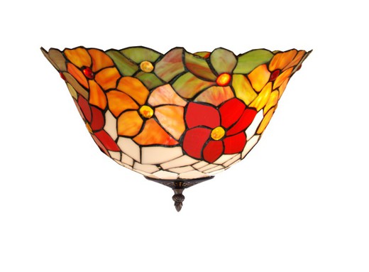 Lampada da soffitto Tiffany Serie Bell diametro 40cm Tiffany e Luce