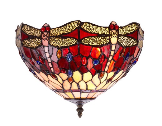 Deckenleuchte Tiffany Belle Rouge Serie Durchmesser 30cm Tiffan und Licht