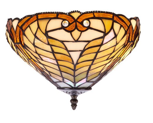Lâmpada de teto Tiffany Dalí Series diâmetro 30cm Tiffan e Light