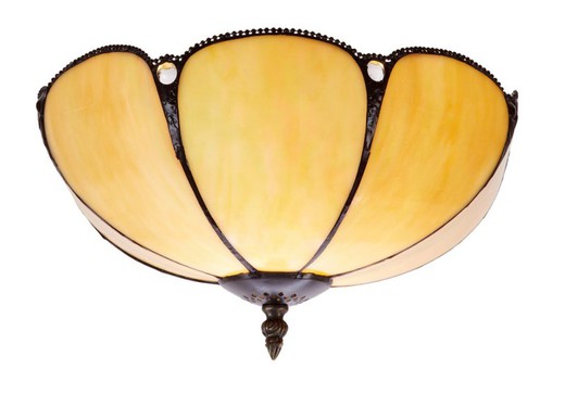 Lâmpada de teto Tiffany Série Virgina diâmetro 30cm Tiffan y luz