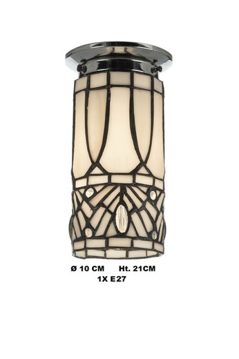 Tiffany tubular ceiling lamp diameter 10cm Artistar