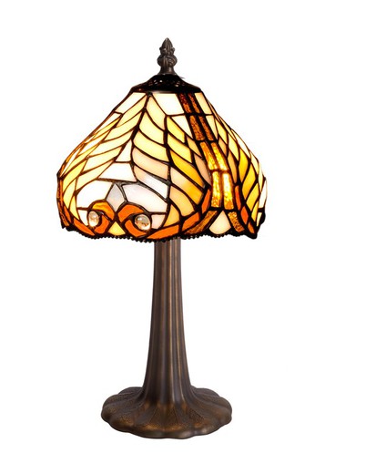 Lampe de table Foma avec abat-jour Série Dalí Tiffany diamètre 20cm