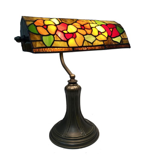 Office table lamp banker lampshade Tiffany Gaudi Series