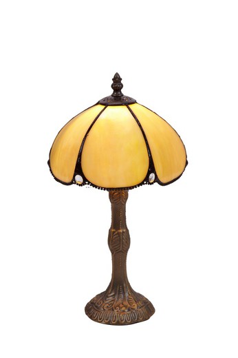 Lampada da tavolo Tiffany più piccola diametro 20cm Serie Virginia