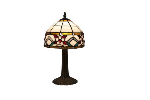 Lampada da Tavolo Tiffany Serie Museum diametro 20cm