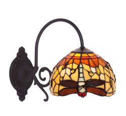 Wall light 1 arm Tiffany Series Belle Amber Tiffan y Luz