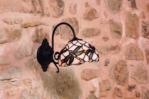 Wall Lamp 1 arm Tiffany Series Pedrera Tiffan and Light
