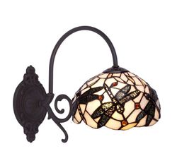 Wall Lamp 1 arm Tiffany Series Pedrera Tiffan and Light