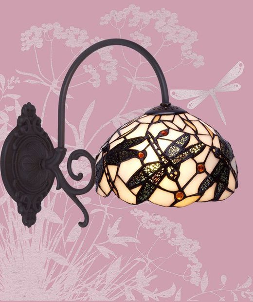 Wall Lamp 1 arm Tiffany Series Pedrera Tiffan and Light