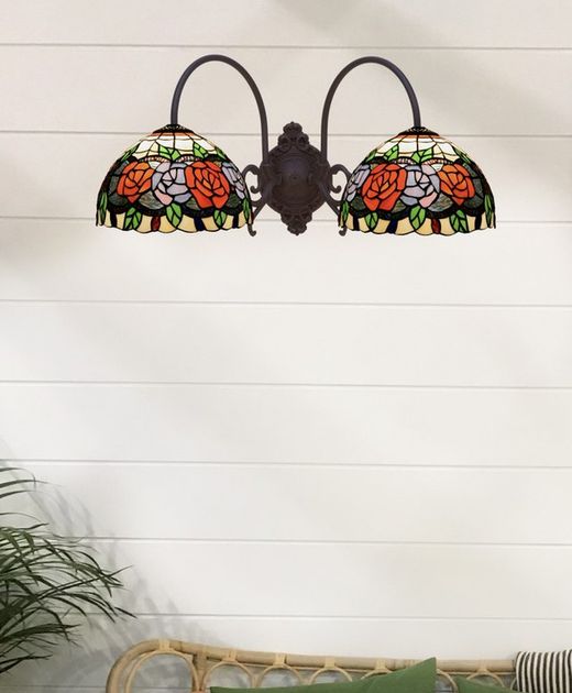 Apply 2 arms Tiffany Series Rosy Tiffan and Light