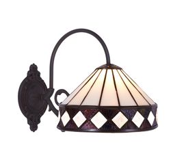 Wall light with arm Tiffany Ilumina Series Tiffan and light