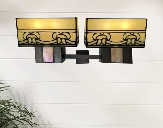 Modern Tiffany Double Wall Lamp - Style and Color on your Wall Atenea Series