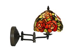 Tiffany mobile wall lamp with ball joint d.20cm