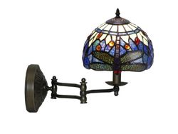 Tiffany mobile wall lamp Belle Epoque series diameter 20cm Tiffan and light