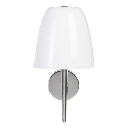 Silver metal-crystal wall light 18 x 22 x 33.70 cm