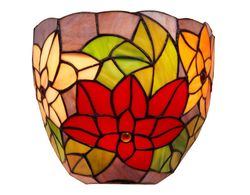 Wenden Sie Serie Güell Tiffan und Seitenlicht 25cm an