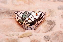 Lampada da Parete Serie Pedrera Tiffan e Luce Laterale 31cm