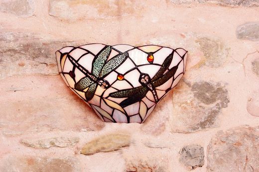 Lampada da Parete Serie Pedrera Tiffan e Luce Laterale 31cm