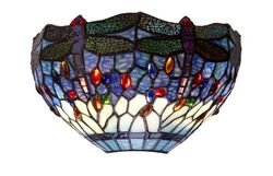 Tiffany Wandleuchte Serie Belle Epoque Tiffan und Seitenlicht 30cm