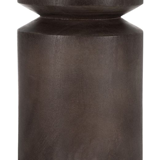 Brown mango wood table lamp base 12 x 12 x 25 cm