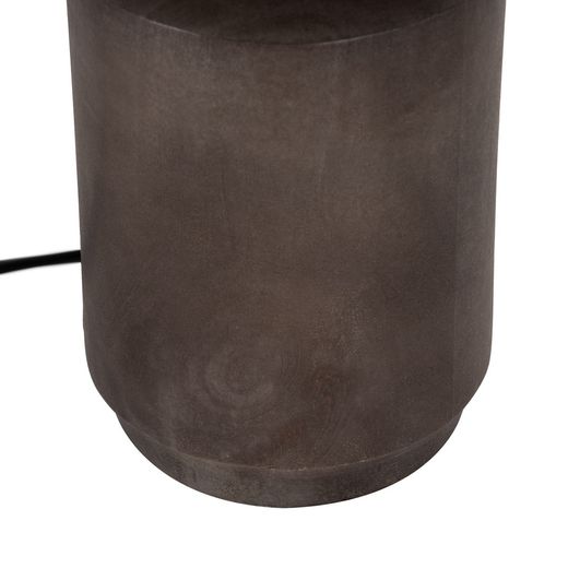 Brown mango wood table lamp base 12 x 12 x 25 cm