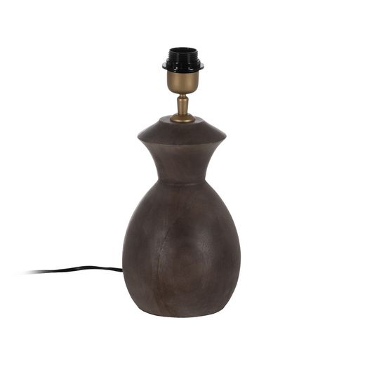 Brown mango wood table lamp base 16 x 16 x 26 cm