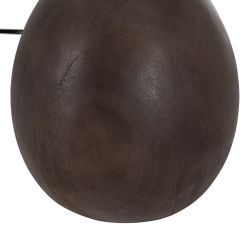 Brown mango wood table lamp base 16 x 16 x 26 cm