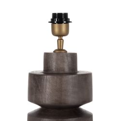Brown mango wood table lamp base 16 x 16 x 40 cm