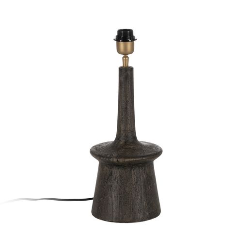 Brown mango wood table lamp base 18 x 18 x 35 cm