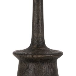 Brown mango wood table lamp base 18 x 18 x 35 cm