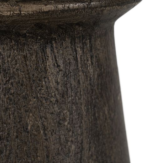 Brown mango wood table lamp base 18 x 18 x 35 cm