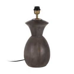 Brown mango wood table lamp base 19 x 19 x 34 cm