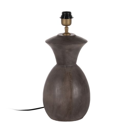 Brown mango wood table lamp base 19 x 19 x 34 cm