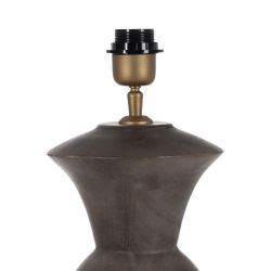 Brown mango wood table lamp base 19 x 19 x 34 cm