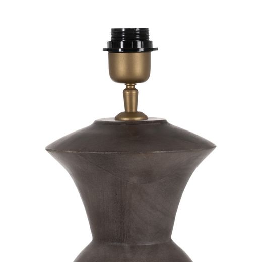 Brown mango wood table lamp base 19 x 19 x 34 cm