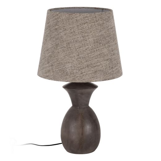 Brown mango wood table lamp base 19 x 19 x 34 cm