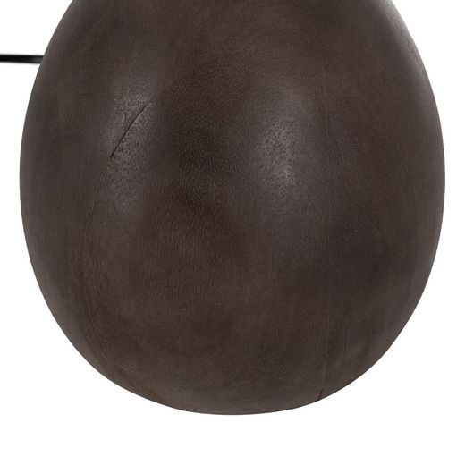 Brown mango wood table lamp base 19 x 19 x 34 cm