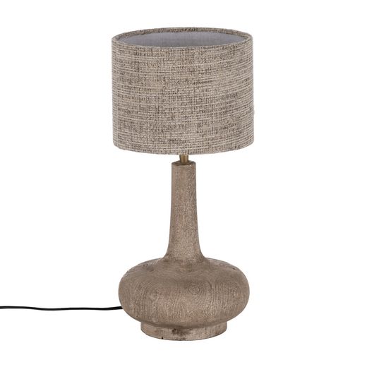 Brown mango wood table lamp base 20 x 20 x 25 cm