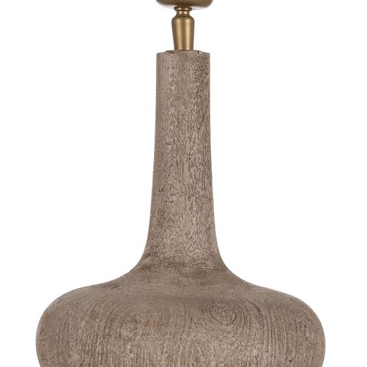 Brown mango wood table lamp base 20 x 20 x 25 cm