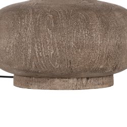 Brown mango wood table lamp base 20 x 20 x 25 cm