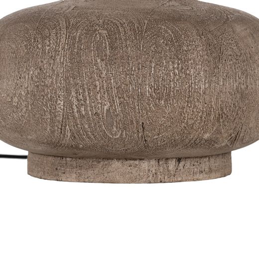 Brown mango wood table lamp base 20 x 20 x 25 cm
