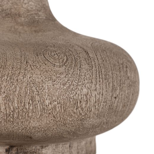 Brown mango wood table lamp base 20 x 20 x 25 cm