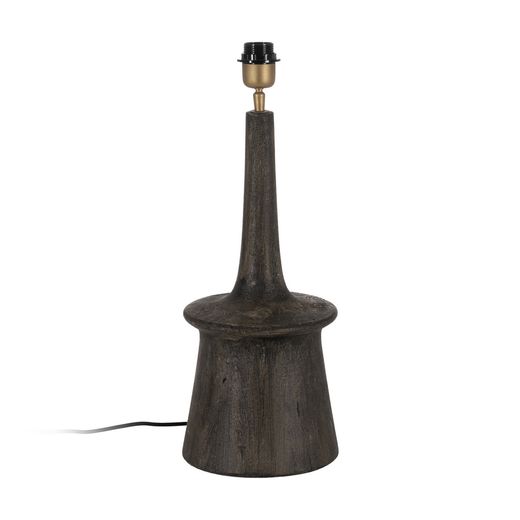 Brown mango wood table lamp base 20 x 20 x 45 cm