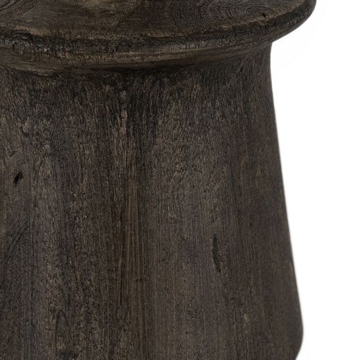 Brown mango wood table lamp base 20 x 20 x 45 cm