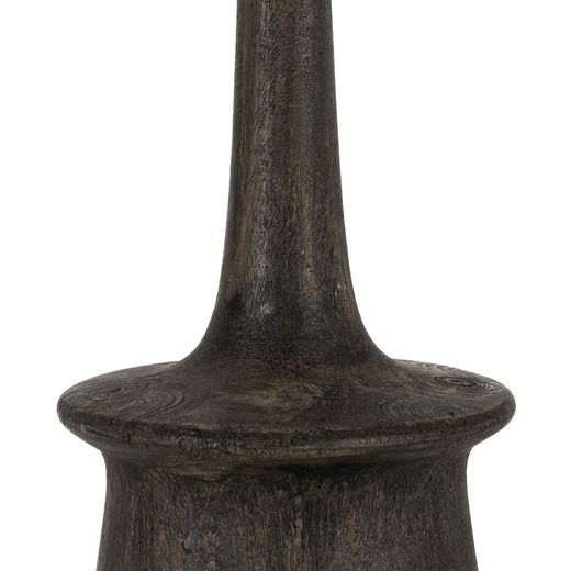 Brown mango wood table lamp base 20 x 20 x 45 cm