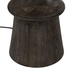 Brown mango wood table lamp base 20 x 20 x 45 cm