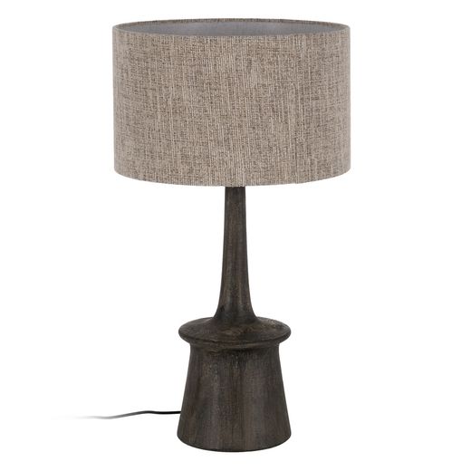 Brown mango wood table lamp base 20 x 20 x 45 cm