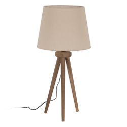 Brown mango wood table lamp base 24 x 24 x 48 cm