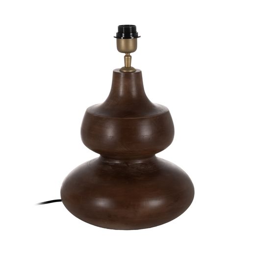 Brown mango wood table lamp base 25 x 25 x 30 cm
